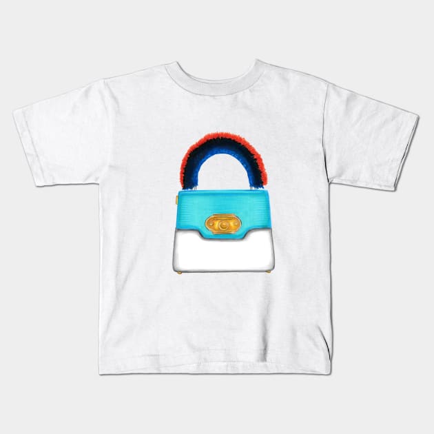 Furry Mini Bag Kids T-Shirt by Svetlana Pelin